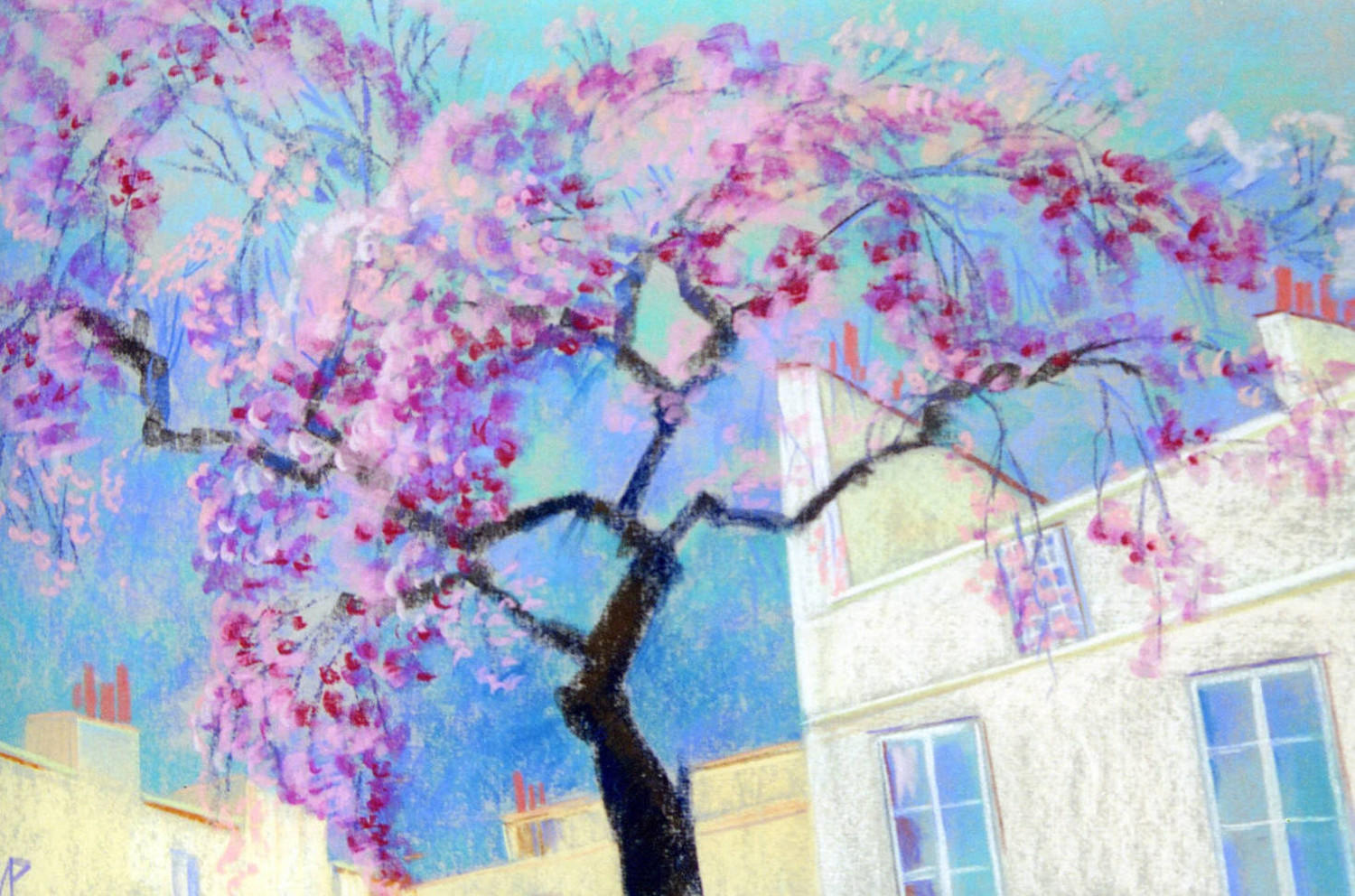 Весна в Париже. Ирина Алавердова. 2006, пастель, 81x54