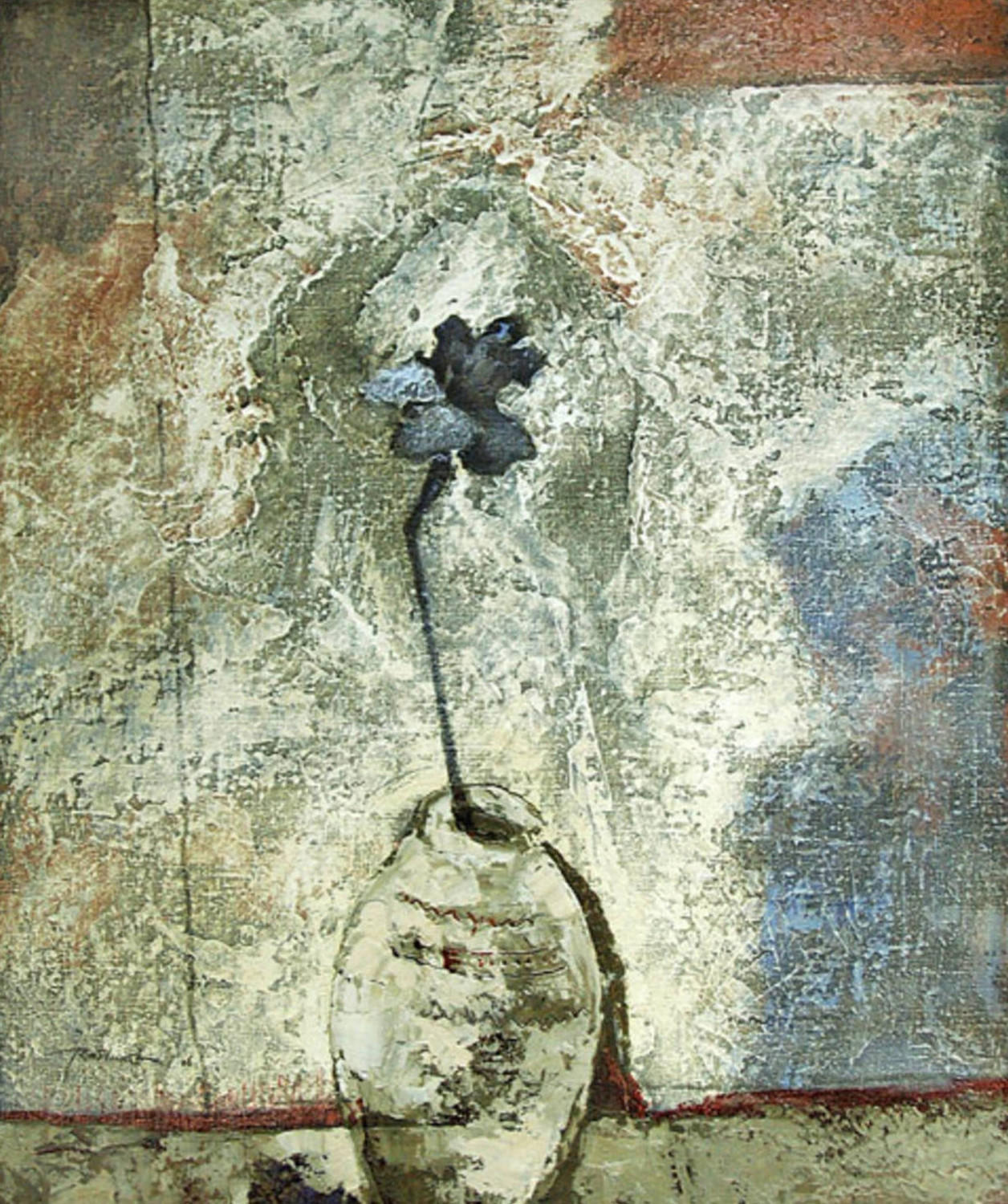 Синий цветок. Владимир Рябчиков. 2006, холст, акрил, 50x60