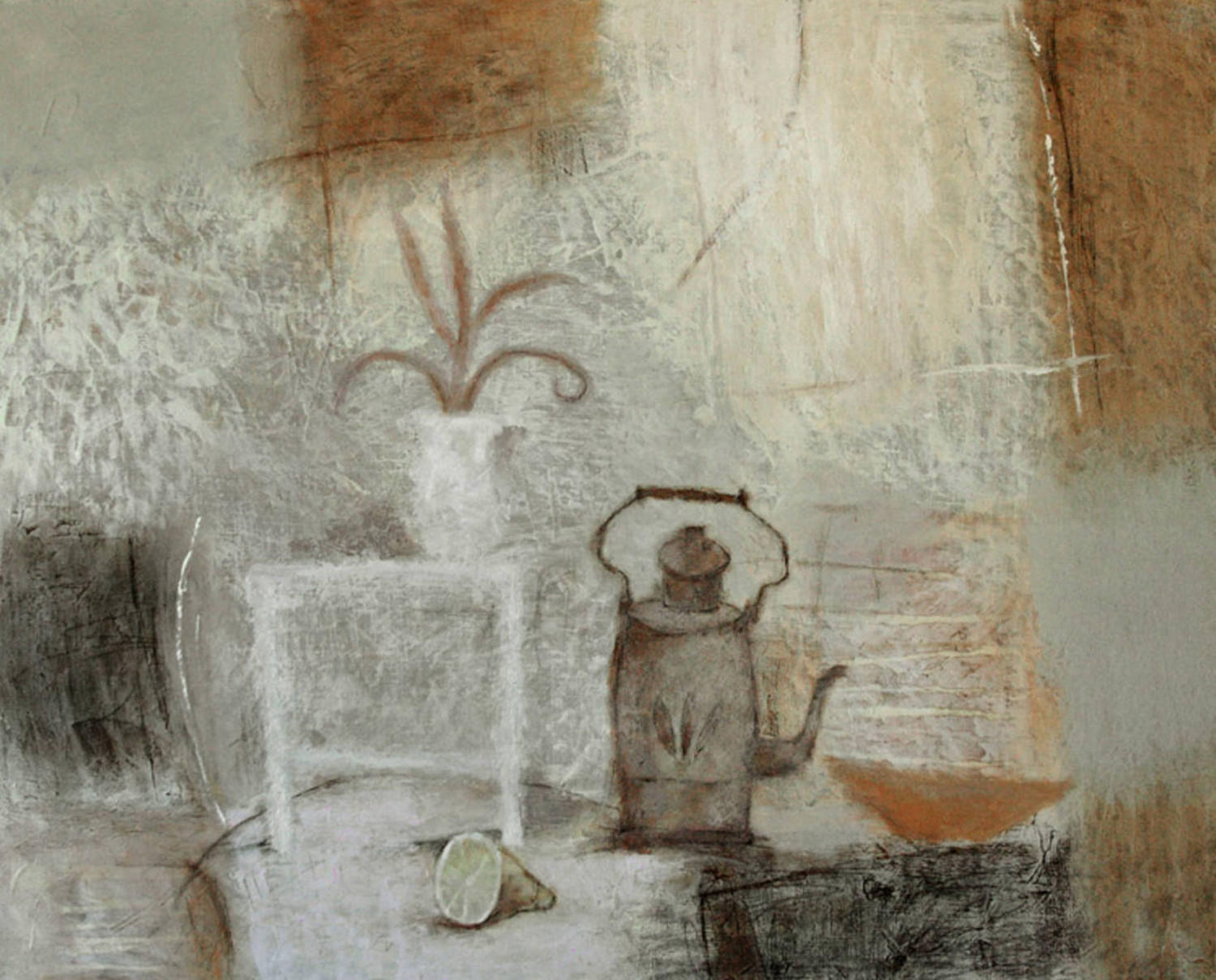 Старый чайник. Лилиана Спикторенко. 2006, холст, акрил, 100x80