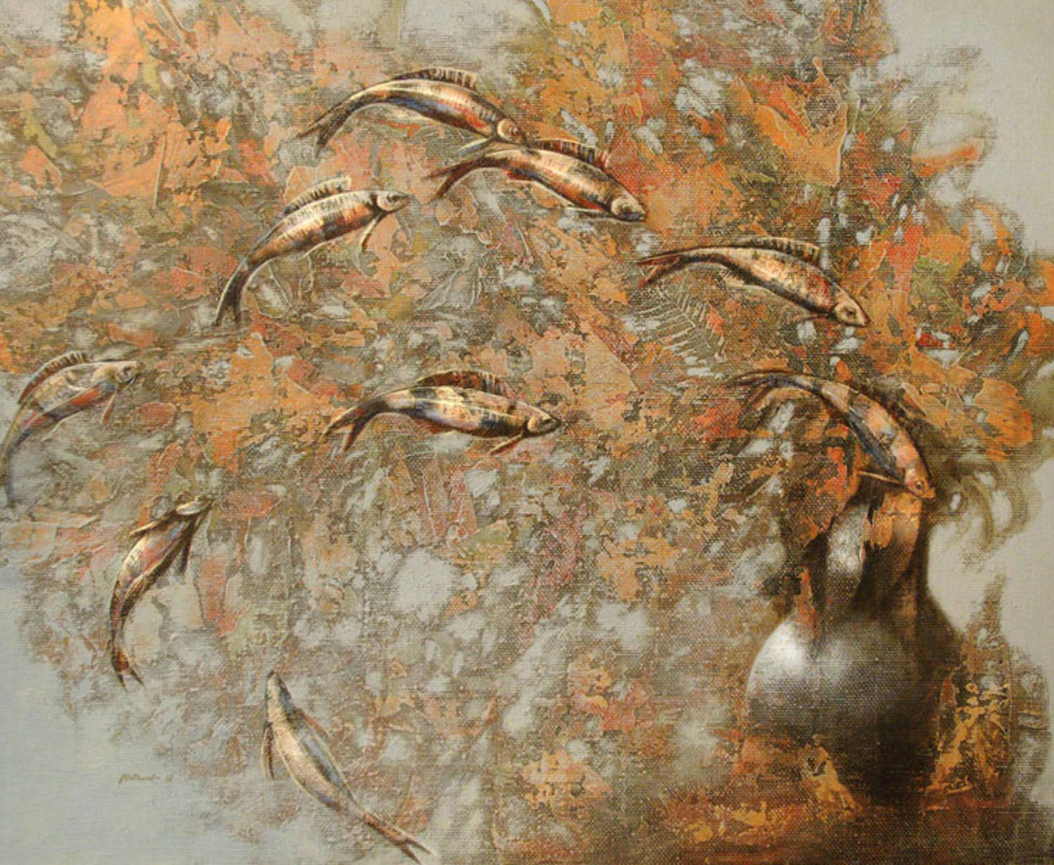 Осень. Владимир Рябчиков. 2006, холст, акрил, 73x60