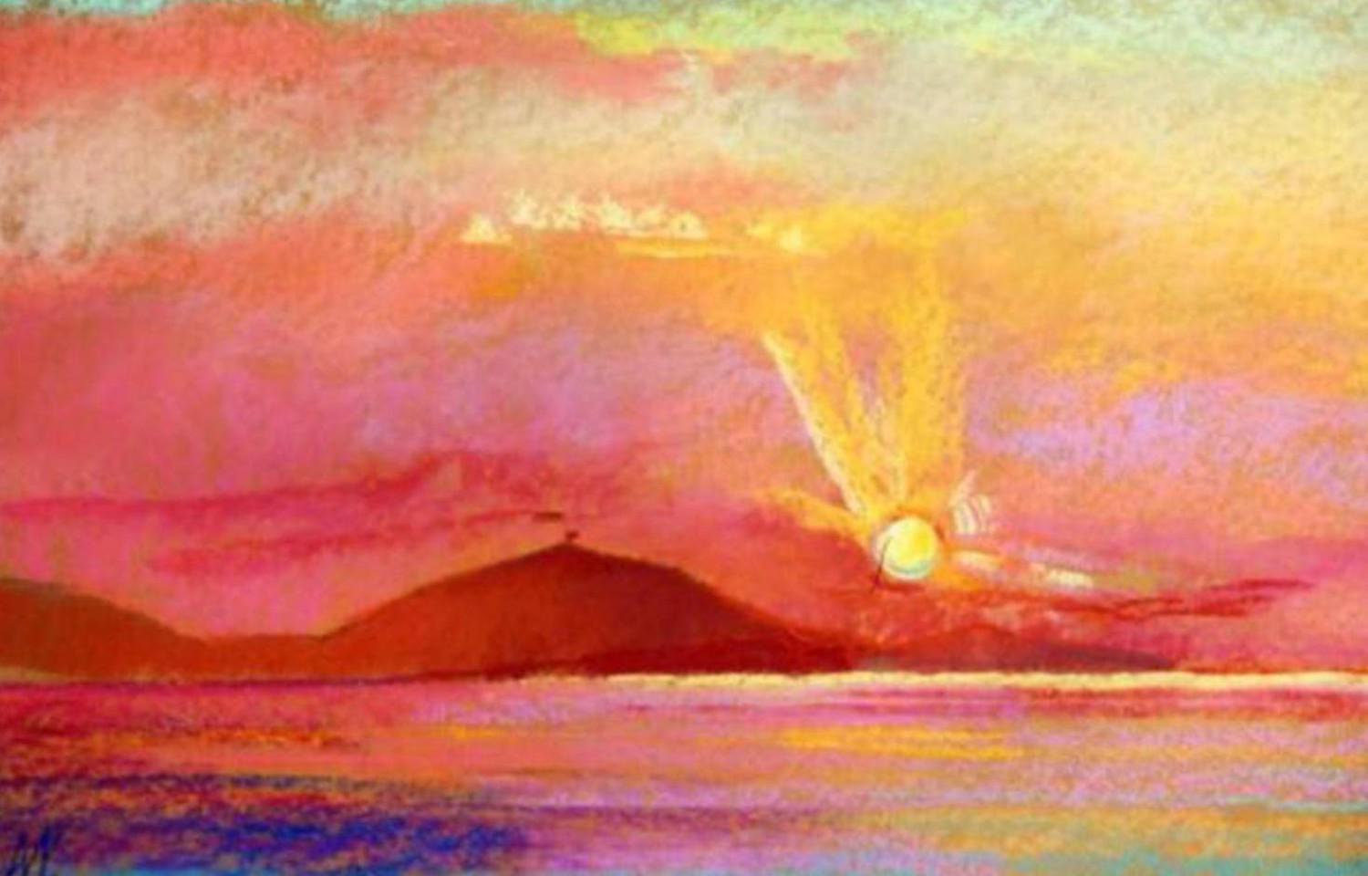Лучезарные пустыни восхода (Симфония Солнца). Ирина Алавердова. 2007, пастель, 60x34