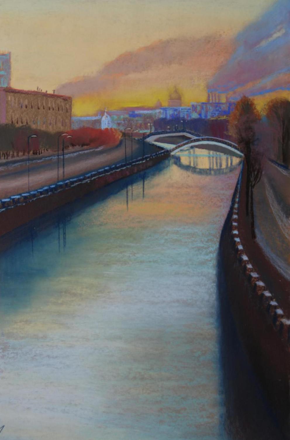 Яуза 2 (Москва). Ирина Алавердова. 2008, пастель, 65x100